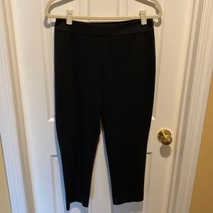 Talbots black capri pants with side zip